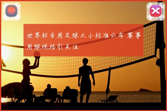 世界杯专用足球大小标准公布 赛事用球规格引关注